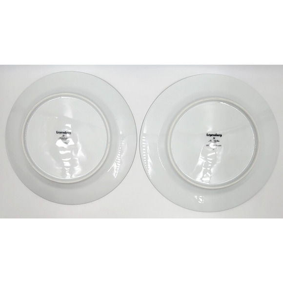 2 Noritake Sweet Leilani 3482 Salad Plates 8 3/8" Gray Pink Roses Platinum Trim - Picture 5 of 8